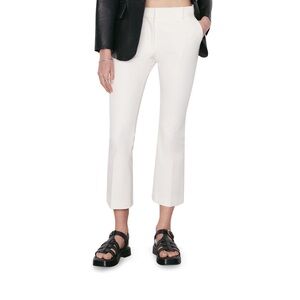 NEW Frame Le Crop Mini Bootcut Trousers Blanc Size 8
